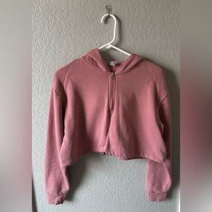 Forever 21 half-zip jacket, crop top (cinched bottom)